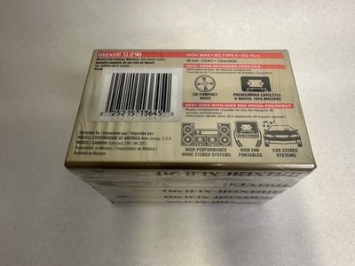 3 Pack Audio Cassette Tape Sony CD-IT 90 5PK, Fuji DR-I 5PK, Maxell XLII 5PK