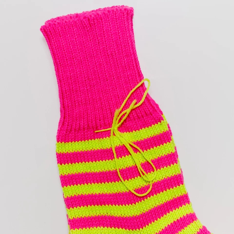100 wool socks women bright neon pink and lime - Image 2 of 3