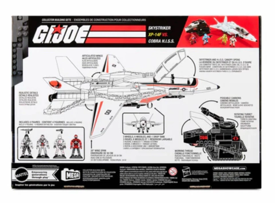 MEGA G.I. Joe Skystriker vs. COBRA H.I.S.S. Juego de construcción - ¡NUEVO en remitente!! Foto 2 de 4