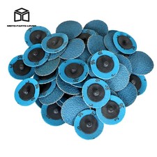 50 2" 36 Grit Zirconia Roll Lock Die Grinder Sanding Quick Change Grinding Disc