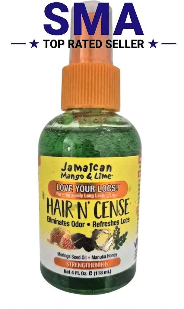 Jamaican Mango & Lime Hair N' Cense Spray 4oz Loc Refresher Eliminador de Olores