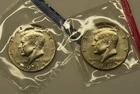 1981 P & D Uncirculated Kennedy Half Dollars in Mint Cello, Free Shipping