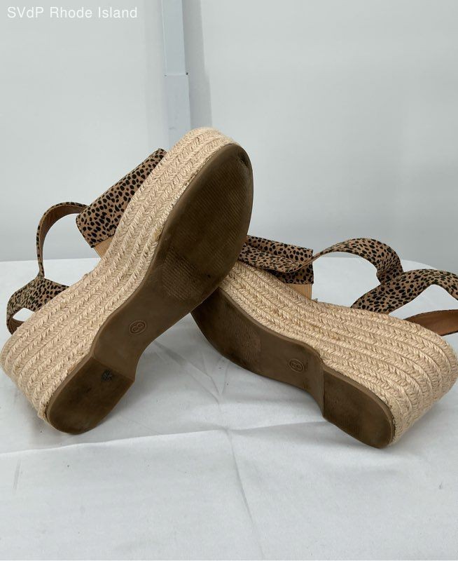 Universal Thread Leopard Chic Espadrille Wedge Sa… - image 5