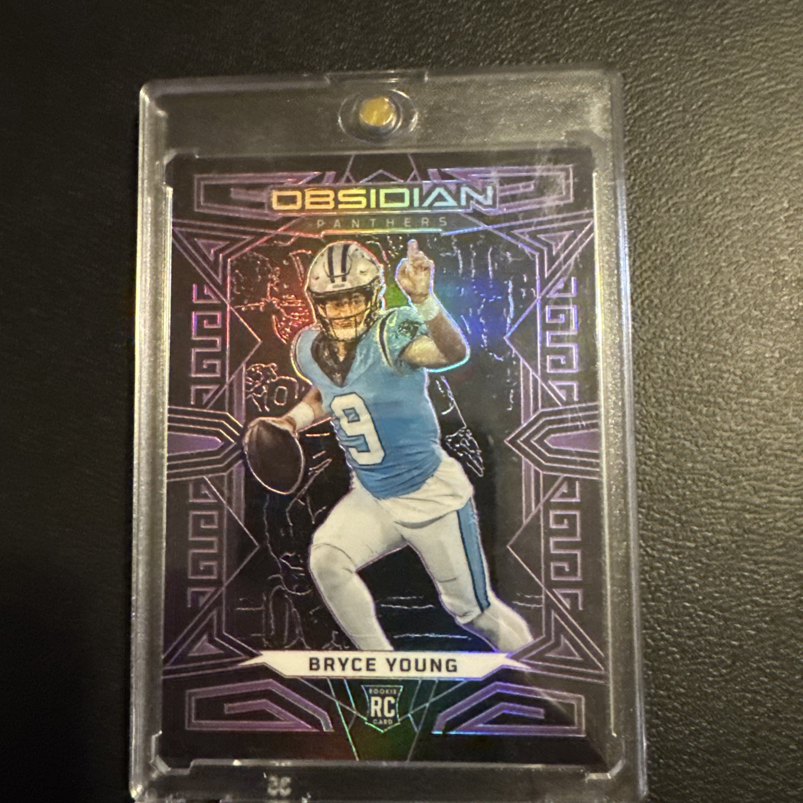 2023 Panini Obsidian Bryce Young #111 Purple Electric Etch /75 (RC)