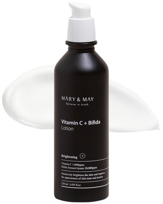 Mary&May Vitamin C+ Bifida Lotion - Nourishing Face Lotion for Evens Skin Tone a