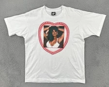 Vtg Screen Stars Best 90s White Shirt Single Stitch Made In USA Red Head Model