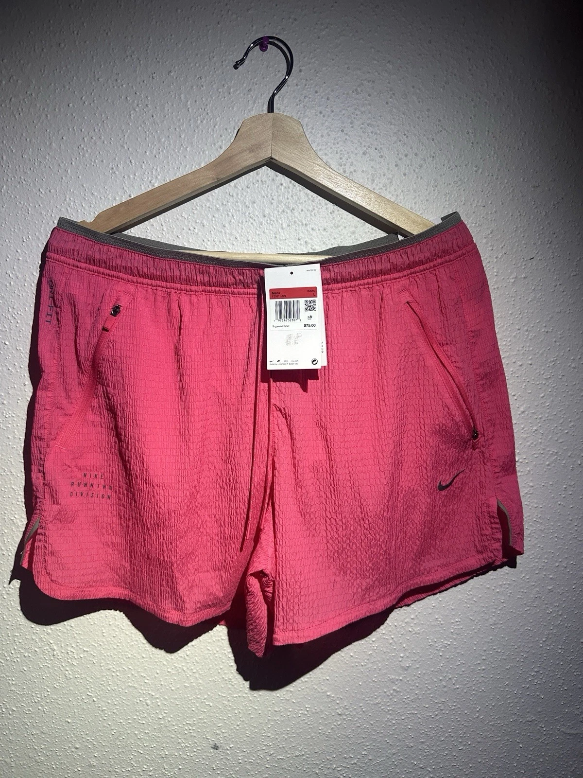 Nike Stride Shorts DRI-FIT Lined Running Shorts Pink Size Men's Large FZ0611-629