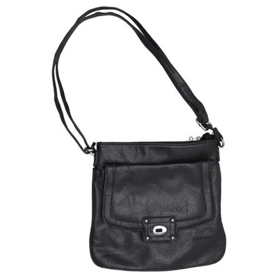 Duffy, Umhängetasche, Damen, Schwarz, Einfarbig, 29, 1, 27 cm #56k