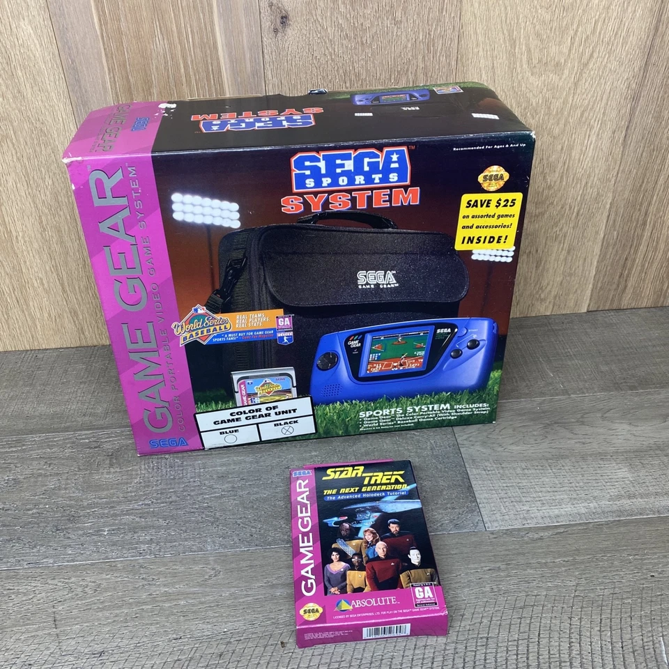 Пустая коробка только Sega Game Gear портативная система спортивное издание вариант и Star Trek - Изображение 4 из 4