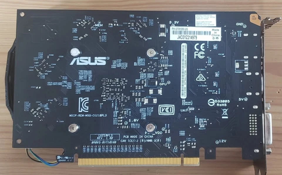 ASUS GTX NVidia GeForce 1050 2GB GDDR5 PCIe 3.0 x16 Graphics Card GTX1050-2G - Image 2 of 3
