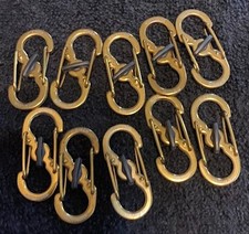 Nite Ize Stainless S-Biner Microlock - BRONZED - BULK Lot of 10