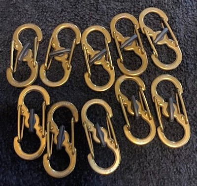 Nite Ize Stainless S-Biner Microlock - BRONZED - BULK Lot of 10