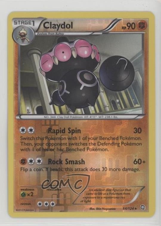 Claydol Reverse Foil Pokémon Black & White Dragons Exalted #64