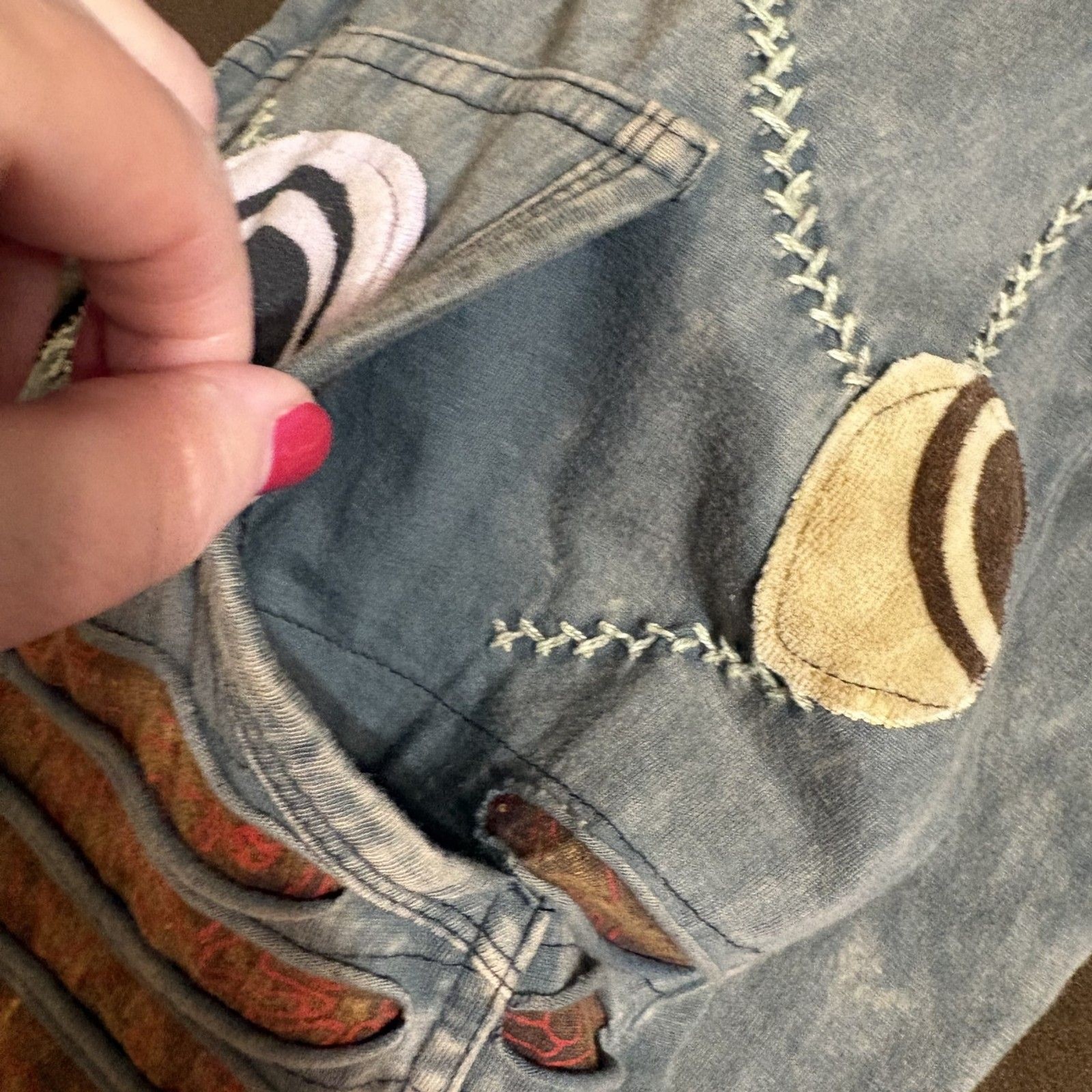 Rising International FullZip Patchwork Hooded Jac… - image 8