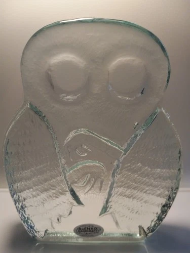 CRYSTAL Blenko Mothman 2423 Glass Bookend 2023