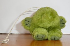 VTG Shelly The Turtle Puffkins Plush w arms 1994 2" bag tag keychain ornament