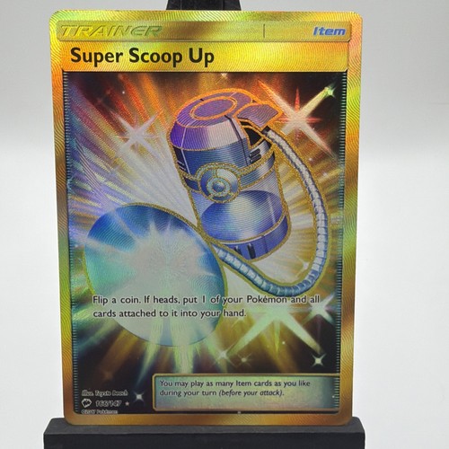 Pokemon - Super Scoop Up (Secret) - 166/147 - Burning Shadows - Full Art Gold NM