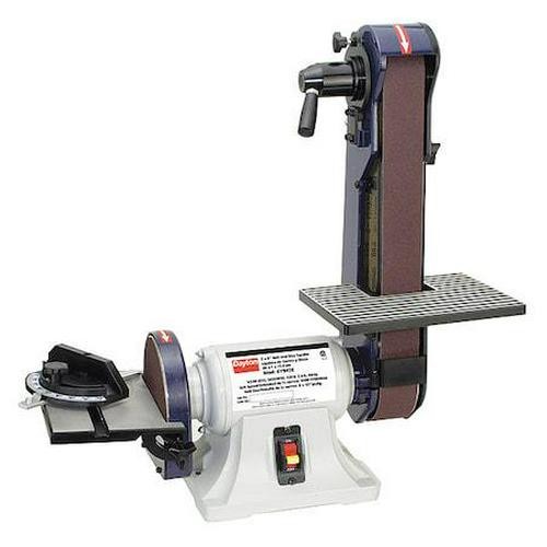 Lijadora de banda y disco 6 pulgadas 2x42 pulgadas correa 1/3 HP amoladora de mesa madera metal - Imagen 3 de 3
