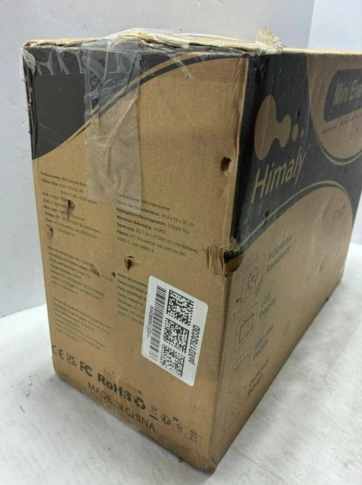 Himaly Mini Exercise Bike Pedal Exerciser Trainer with LCD Screen Black - Image 3 of 4