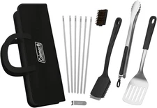 Cookout 12-Piece BBQ Grill Tool Kit, Heat Resistant Grilling Tools for Smokers, 