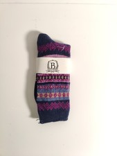 b studio -women's socks - multi color- Cashmere Blend - Made in USA **K3**