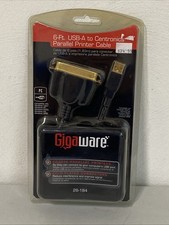 New Gigaware 6ft USB-A to Parallel Printer cable