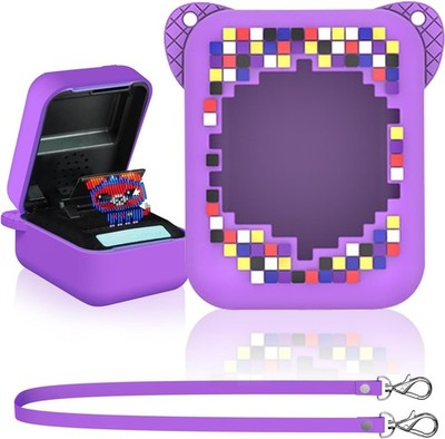 Noleli Silikon Hülle für Bitzee Digital Pet, Rutschfest mit Handgelenkband, Lila