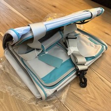 Pet Carrier Bag w/ Wheels Foldable Grey Blue Cats Puppy&rsquo;s Dogs Wagon Pockets