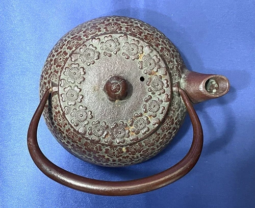 Tetsubin Nanbu Tekki Japanese Iron Kettle Iron Ironware Rock Casting - Picture 5 of 10