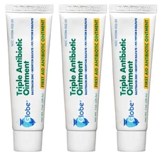 3 Pack 1oz Triple Antibiotic Ointment First Aid Ointment for Minor Scratches ...