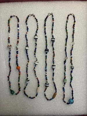 Vintage Czech Multi Color Glass Bead Necklace