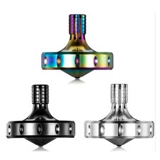 CHEETOP Precision Stainless Steel Spinning Top 3-Pack EDC Desk Toy Long Spin
