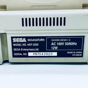 [Used] Sega Saturn HST-3220 Tested 2 Controllers Memory Cart Cables ~ From JAPAN