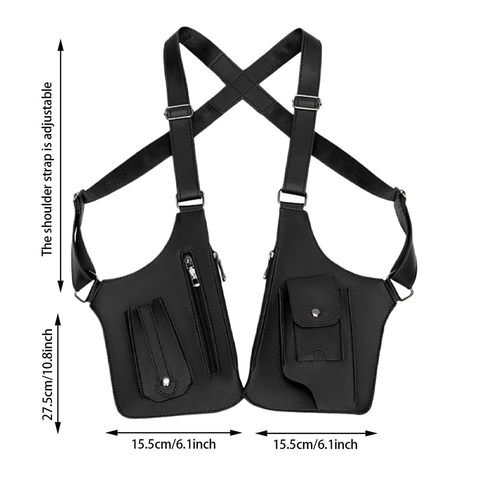 Регулируемая противоугонная наплечная сумка из искусственной кожи бумажник кобура сумка 2025 - Изображение 2 из 4