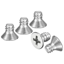 #10-24x1/4" Flat Head Machine Screws -100pcs -304 Stainless Steel -Silver