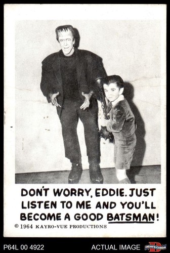 1964 Leaf Munsters #9 Don't Worry Eddie. Just Listen to Me 2 - GOOD