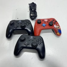 Lot of 3 Assorted PowerA Nintendo Switch Controllers