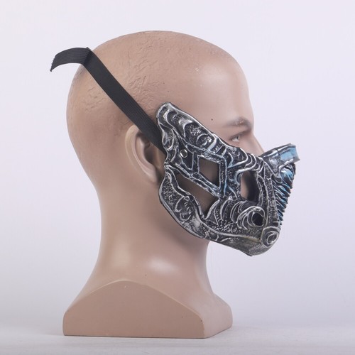 2021 Mortal Kombat Sub-Zero Mask Cosplay Adult Face Mask Halloween Party Props - Picture 3 of 11