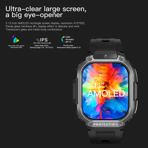 Smart Watch for Men 4G WiFi GPS Android 8.1 Unlocked Call Watch Camera 2GB+16GB - Picture 5 of 13