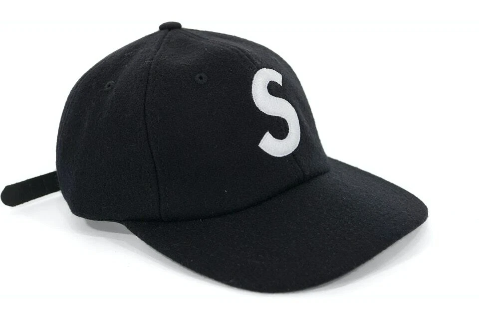 Chapeau Supreme Wool S logo 6 panneaux boîte FW19 logo bogo sweat à capuche