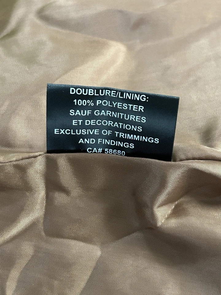 Chaqueta para mujer Bod And Christensen de cuero marrón manga larga talla pequeña S Foto 4 de 4