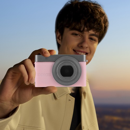 fr HD Mini Digital Camera 2MP 720P Video Camera USB Rechargeable Kids (Pink) - Photo 2/11