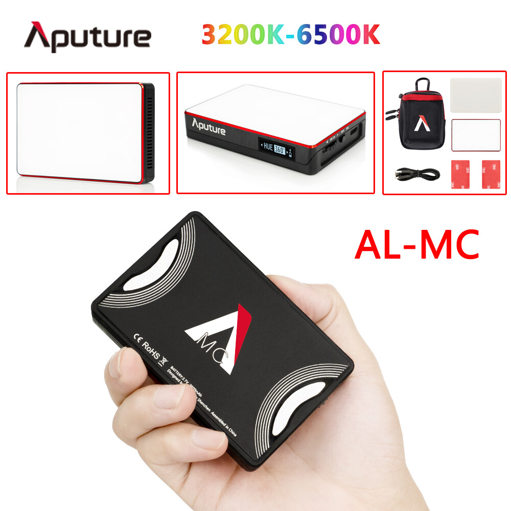 Aputure AL-MC LED 3200K-6500K RGB Light HSI/CCT/FX Video Lighting