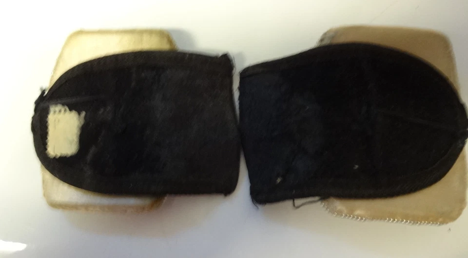 Hebillas de zapatos antiguas vintage de acero de corte remachado eduardiano victoriano de Francia Foto 4 de 4