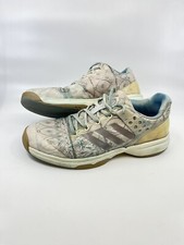 adidas Adizero Ubersonic Tennis Sneakers White and Aqua Women's Size 8
