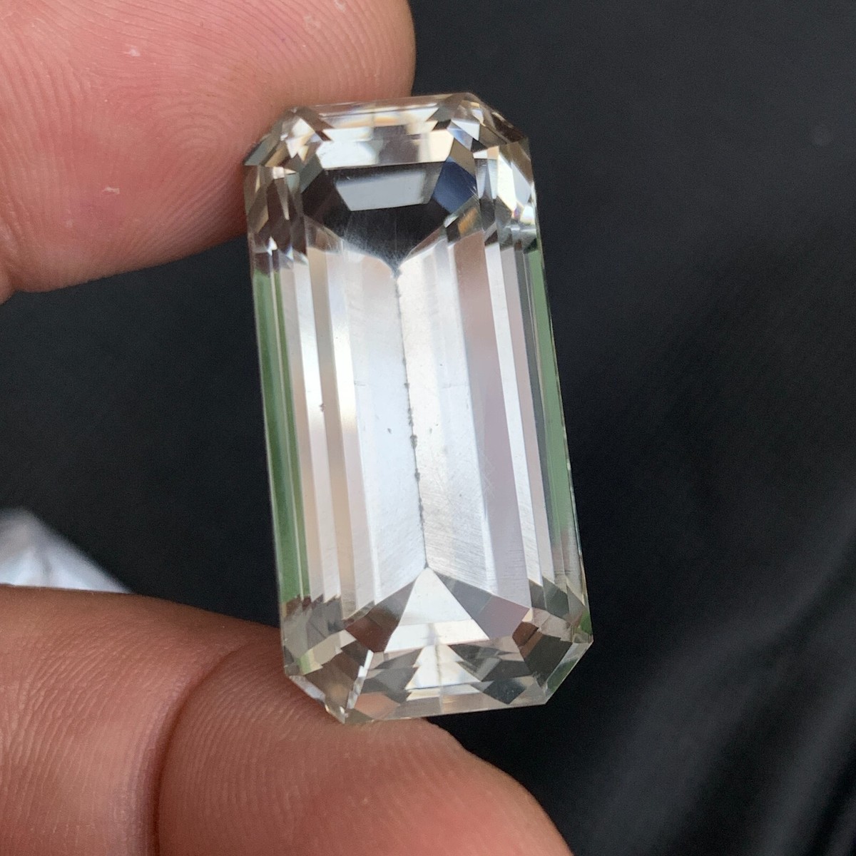 Natural Quartz loose Gemstone in Emerald Cut and White Color- Carat