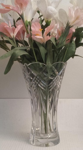 Mesa de jarrón de flores de cristal 10 pulgadas de alto - Imagen 4 de 11
