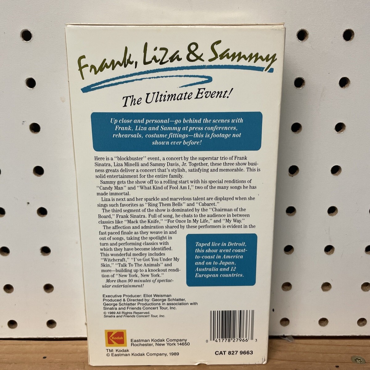 Frank, Liza and Sammy - The Ultimate Event (VHS, 1989