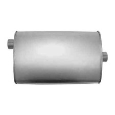 Ap Exhaust Universal Aluminized Oval Enforcer Muffler 2in 2out Oc 3776