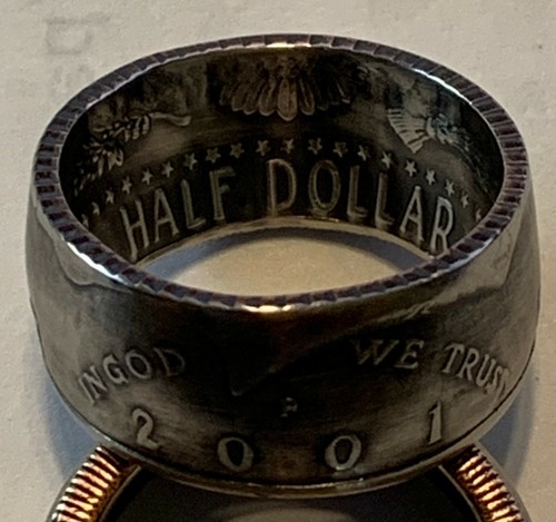 1971-2023 Kennedy Half $ Coin Ring, Size 8-17, Pick the year. Handmade. Free S&H - Picture 75 of 181